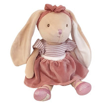 Charger l&#39;image dans la galerie, Peluche lapin Bunny sister - Robe vieux rose
