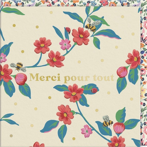 Carte double "Merci pour tout"