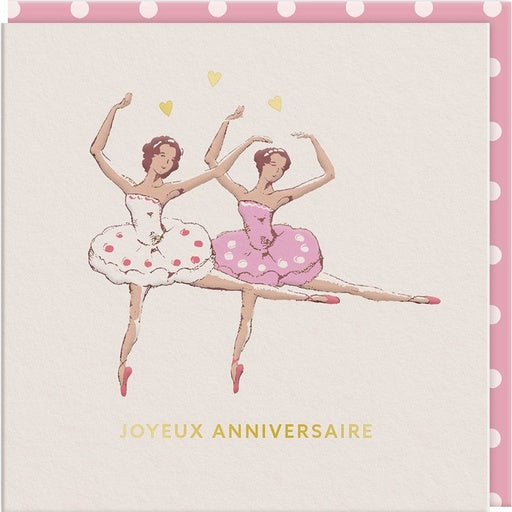 Carte double danseuses "Joyeux anniversaire"