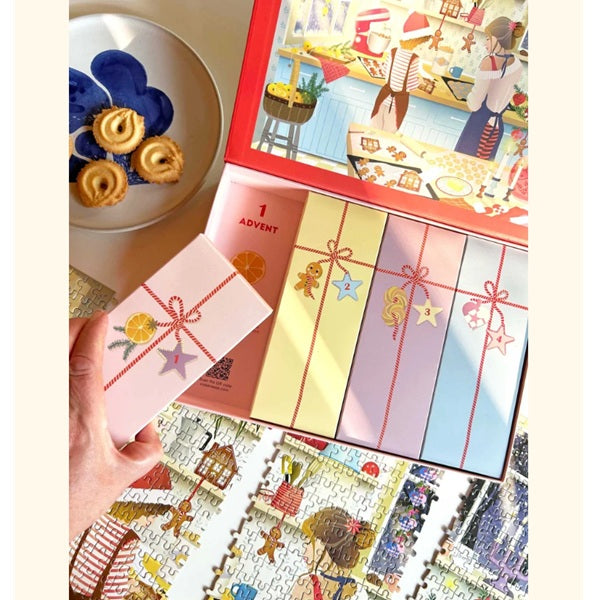 Puzzle Calendrier de l'AVENT 4 boites - Vissevasse - 1000 pièces