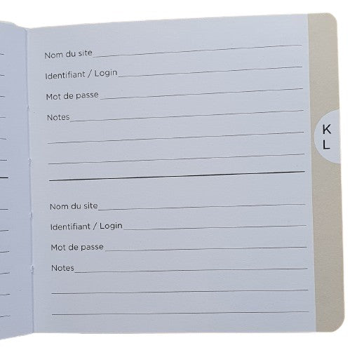 Carnet à mots de passe - Hiboux dans un arbre