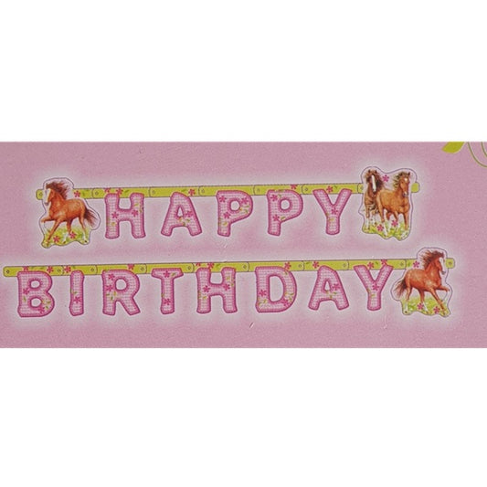 Chainette décorative Happy Birthday CHEVAL
