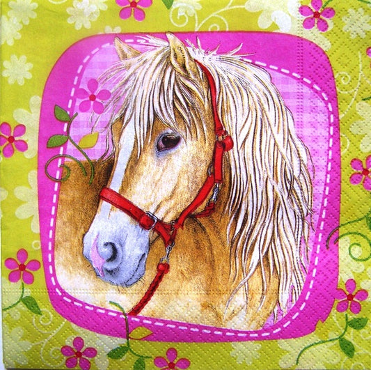 Lot de 20 Serviettes Cheval