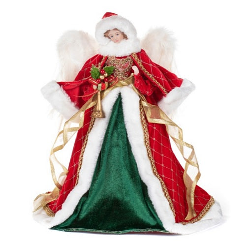 Ange cimier robe rouge et vert