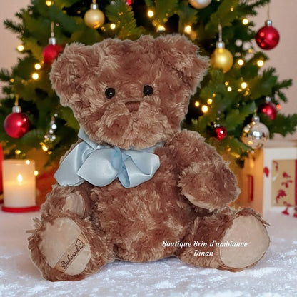 Ours en peluche LUDWIG - Ruban bleu