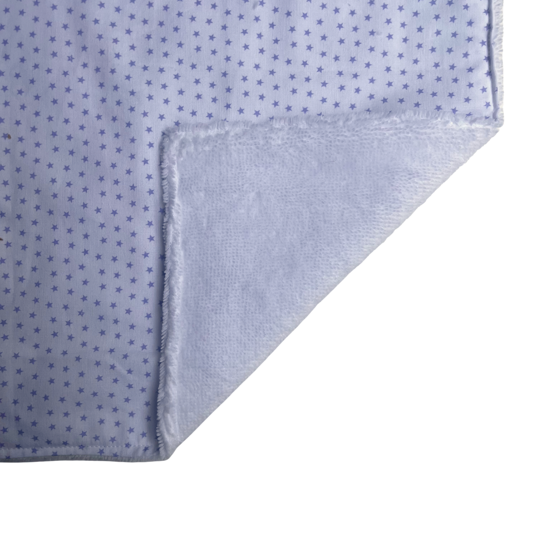 Serviette élastique - blanc à étoiles mauves