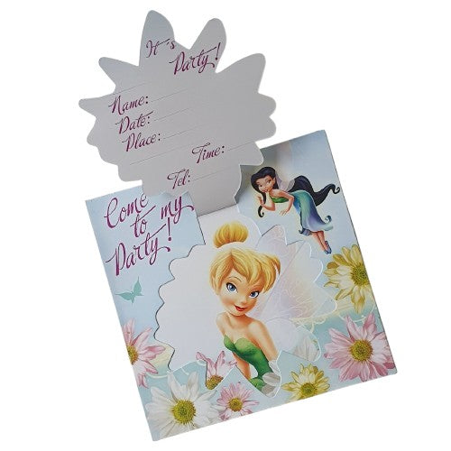 Cartes d'invitation Fée Clochette