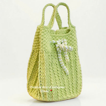 Sac à main au crochet vert - Collection 2026