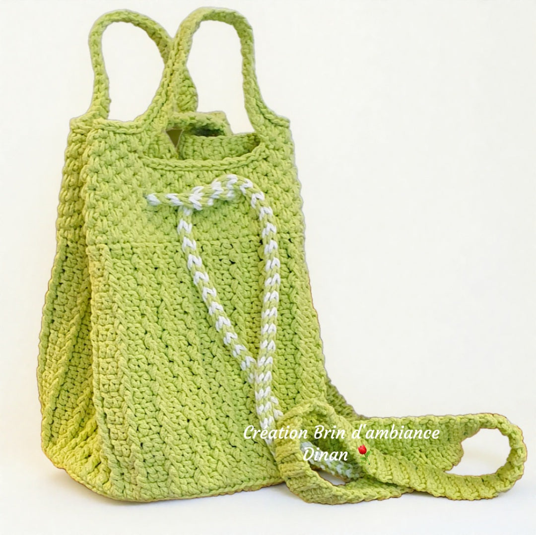 Sac à main au crochet vert - Collection 2026