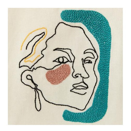Kit Punch Needle - Tote bag Portrait Line Art