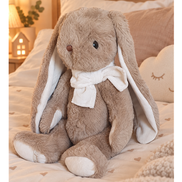 Lapin beige en peluche - Gabrielle et Patrick