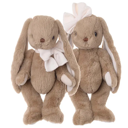 Lapin beige en peluche - Gabrielle et Patrick