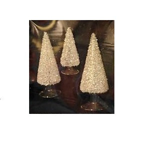 Sapins en verre - Coffret de 3