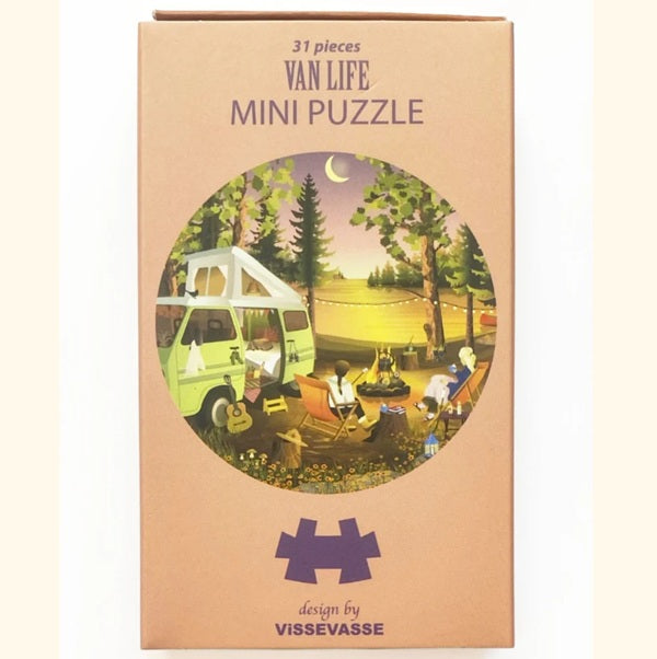 Mini puzzle rond Van life - Vissevasse - 31 pièces