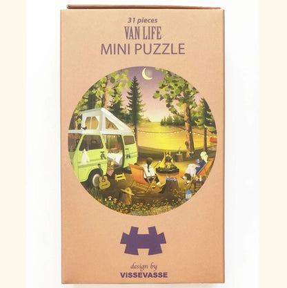 Mini puzzle rond Van life - Vissevasse - 31 pièces