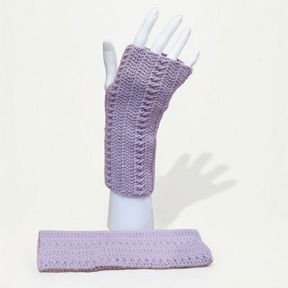 Mitaines parmes au crochet