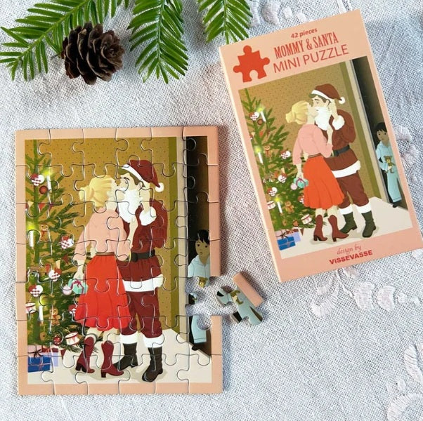 Mini puzzle Mommy et Santa - Vissevasse - 42 pièces