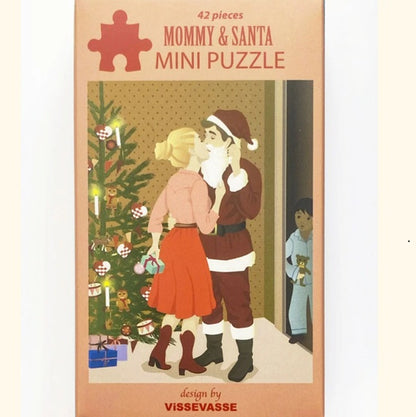 Mini puzzle Mommy et Santa - Vissevasse - 42 pièces