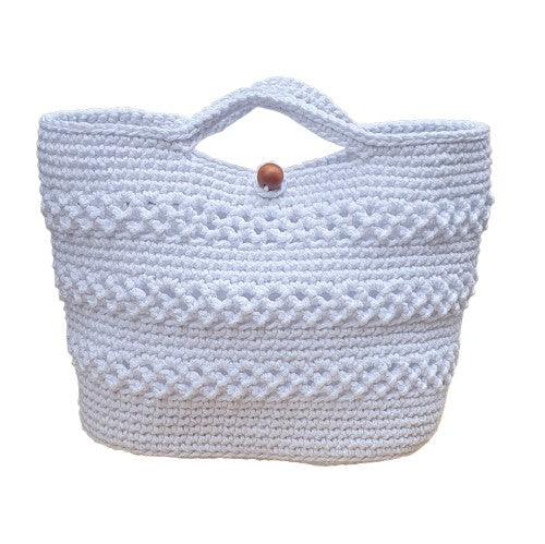 Petit sac au crochet blanc