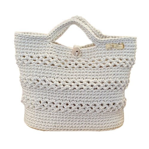 Petit sac au crochet écru - Fait-main