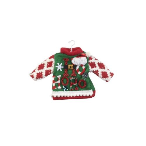 Décoration de Noël - Pull au tricot HOHO