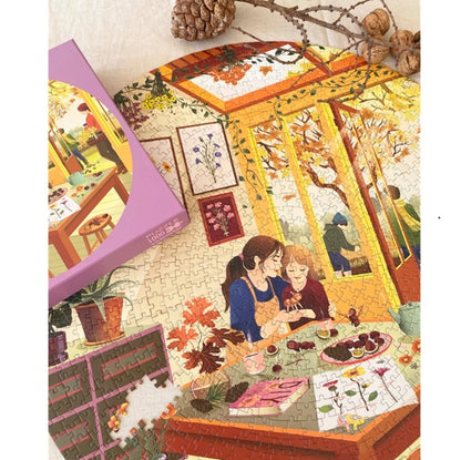 Puzzle rond Chesnut season - Vissevasse - 1000 pièces