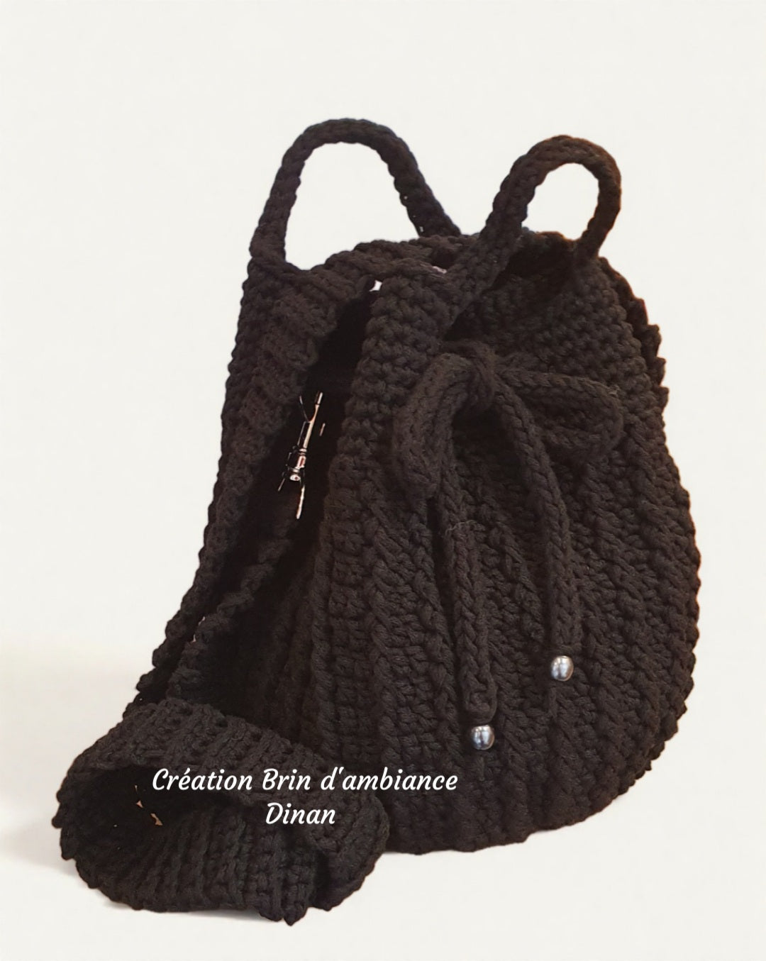 Sac à main au crochet noir - Collection 2026