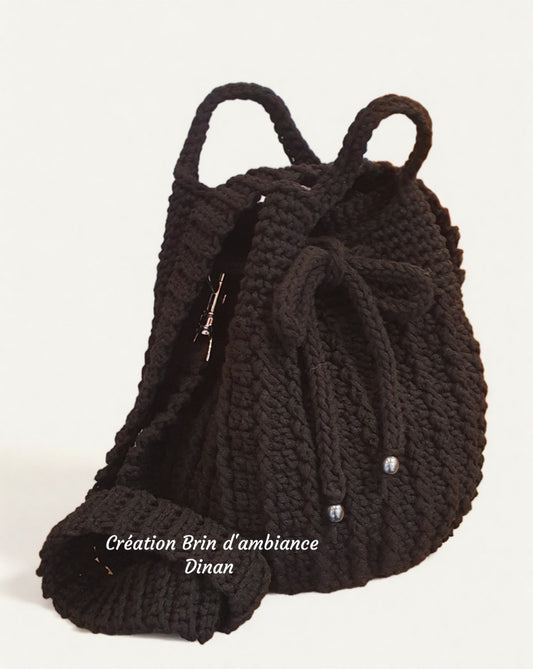 Sac à main au crochet noir - Collection 2026