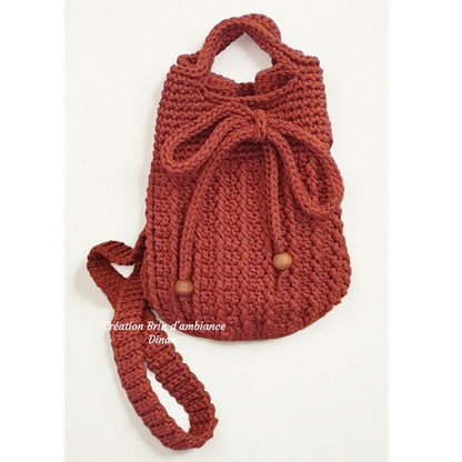 Sac à main au crochet terracotta - Collection 2026