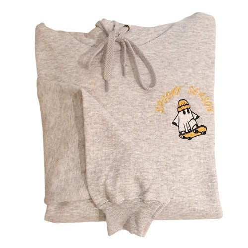 HOODIE GRIS CHINÉ - SPOOKY SKATEBOARD