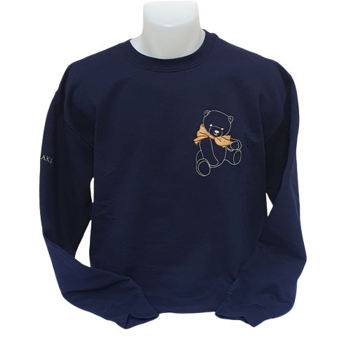 Sweat-Shirt bleu marine - Broderie Ourson