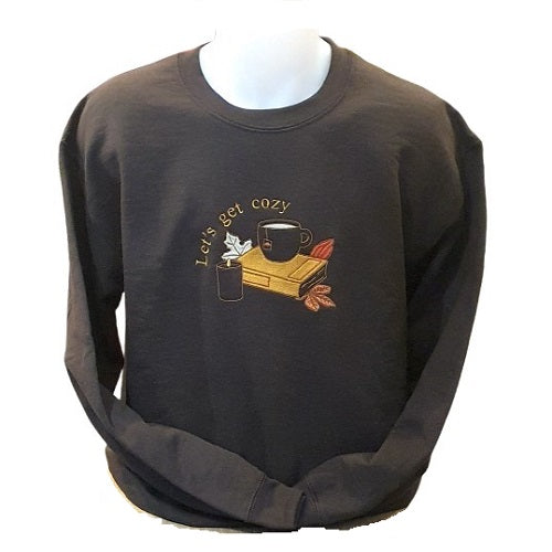 CREWNECK MARRON - LET'S GET COZY