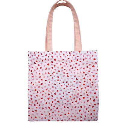 Sac tote brodé - Couple dansant rose
