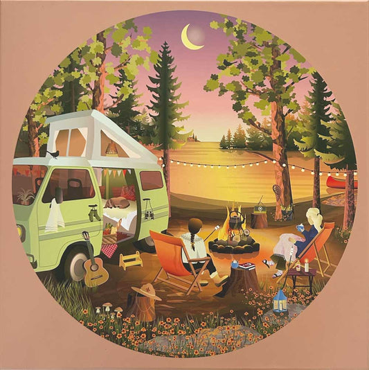 Puzzle rond Van life  - Vissevasse - 1000 pièces