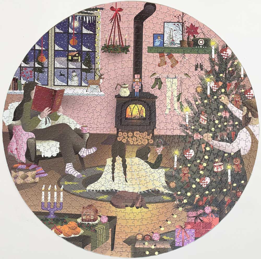 Puzzle rond Wonderfull Christmastime  - Vissevasse - 1000 pièces