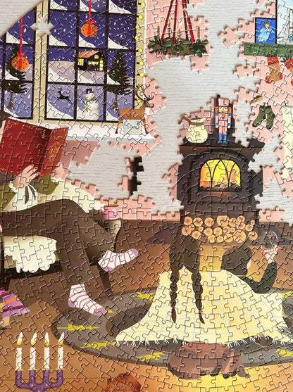 Puzzle rond Wonderfull Christmastime  - Vissevasse - 1000 pièces