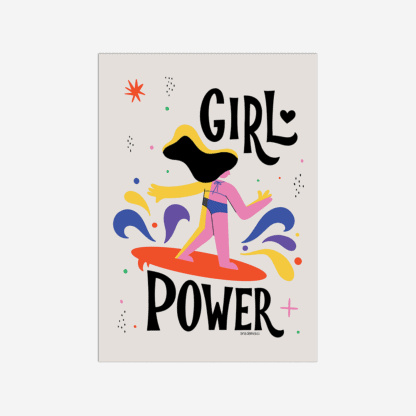 Carte postale - Girl power