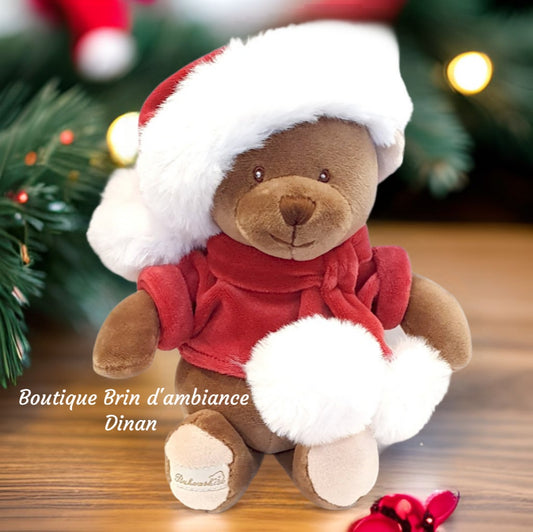 Peluche ours de Noël Baby Santa