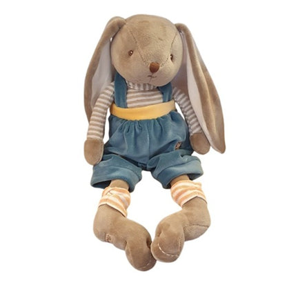 Peluche lapin Bunny brother - Pantalon bleu canard