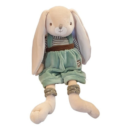 Peluche lapin Bunny brother - Pantalon vert