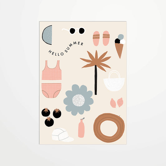 Carte postale - Hello Summer
