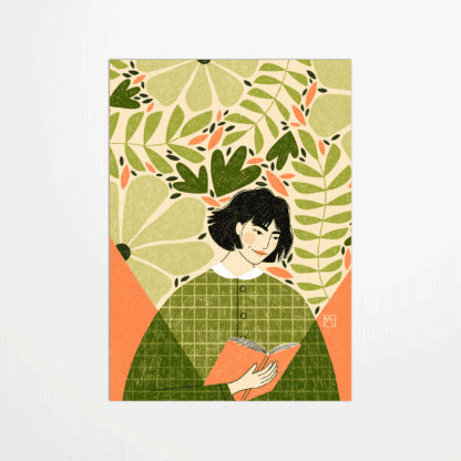 Carte postale - Lecture