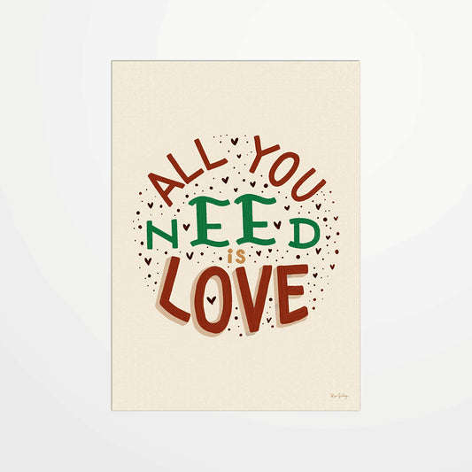 Carte postale - All you need is love