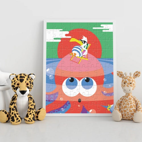 Puzzle Octopus - Piece and Love - 80 pièces