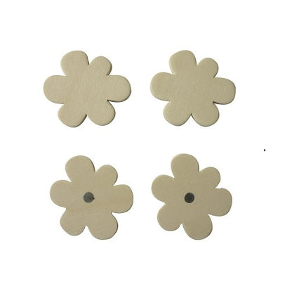 Déco magnétique en bois x5