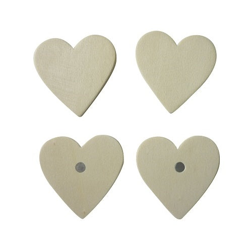 Déco magnétique en bois x5