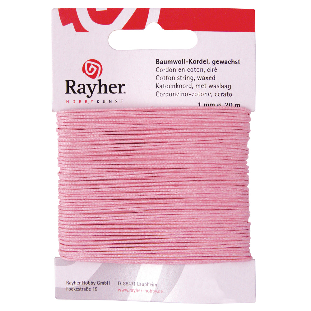 Cordon en coton ciré - Rayher