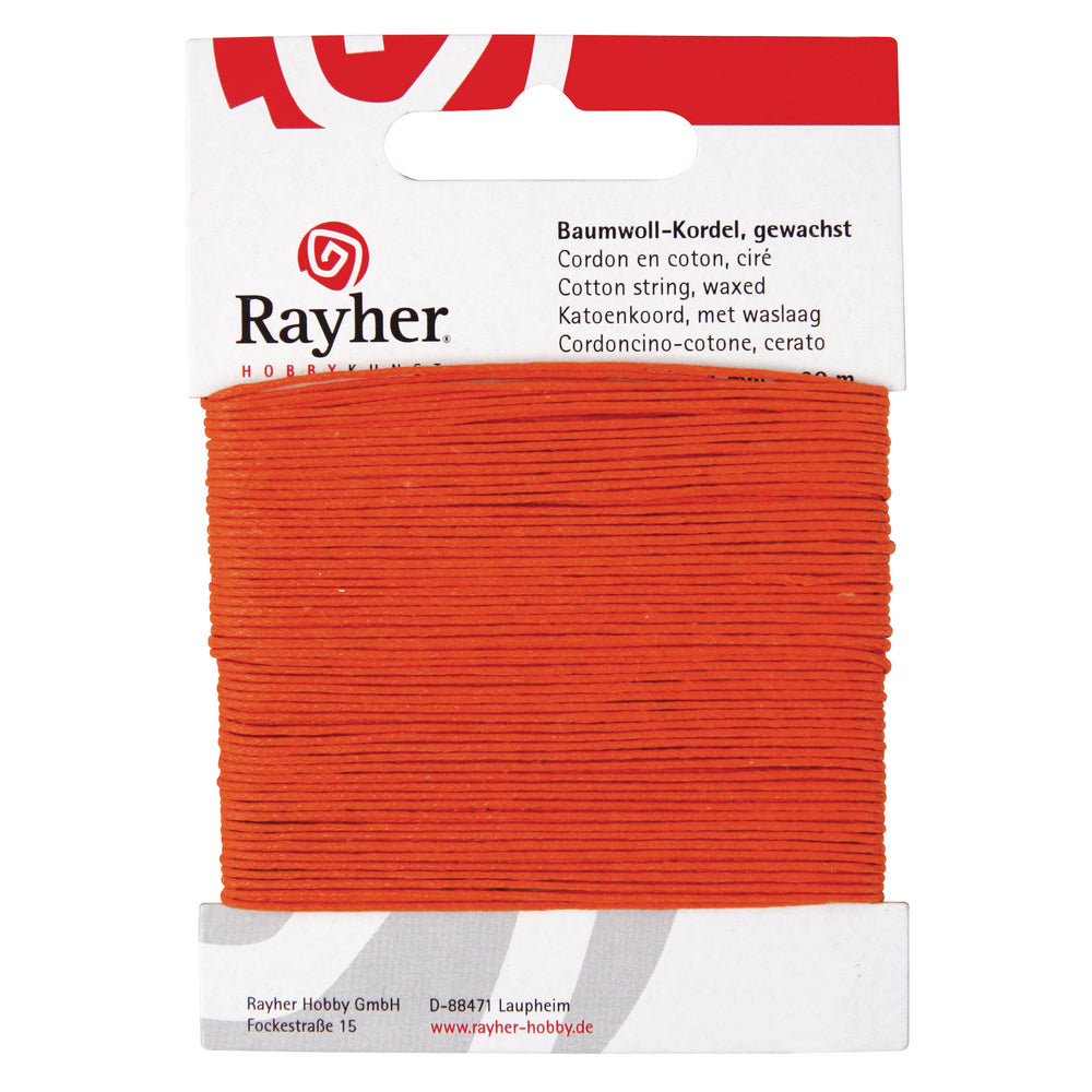 Cordon en coton ciré - Rayher