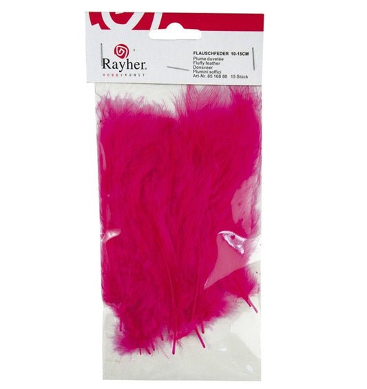 Plumes duvetées fuchsia