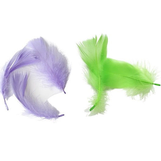 Plumes décoratives courbées
